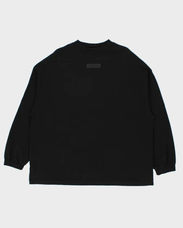 Essentials Fear Of God Black Oversized Long Sleeve T-Shirt - S made by Essentials