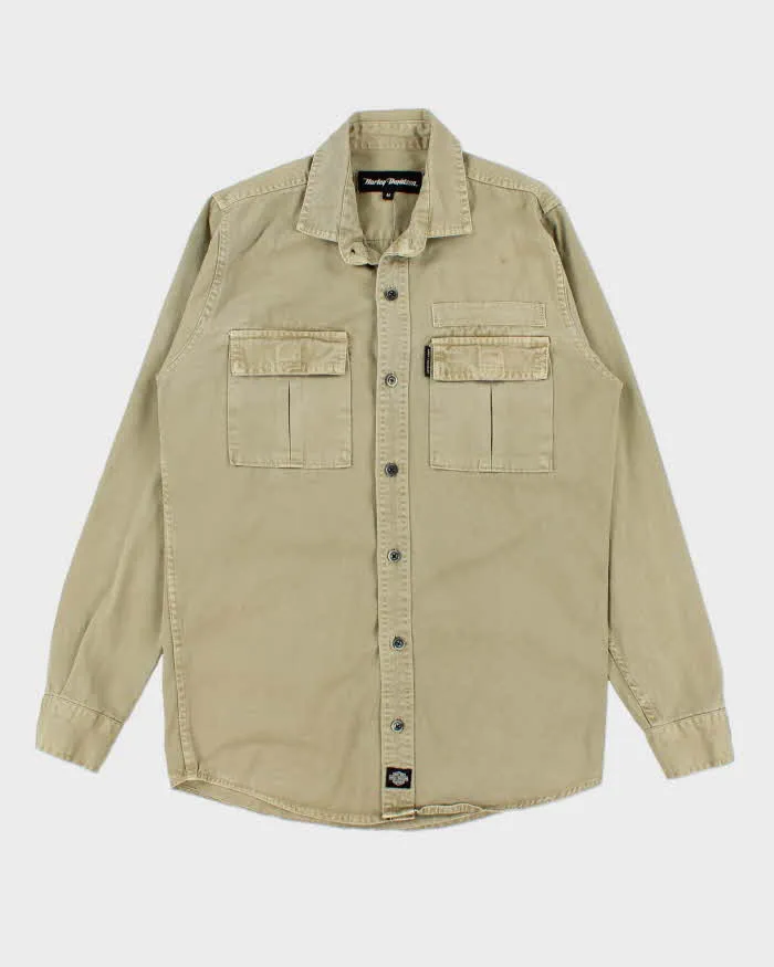 Vintage 00s Harley Davidson Heavyweight Long Sleeve Shirt - M sold by Rokit