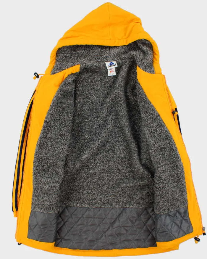 Vintage 1990s Adidas Sherpa Quilt Lined Heavyweight Oversized Hoodie Jacket - M sold by Rokit product image thumbnail 5