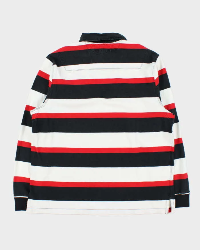 Vintage 00s Polo Ralph Lauren Striped Long Sleeve Rugby Shirt - L sold by Rokit product image thumbnail 2