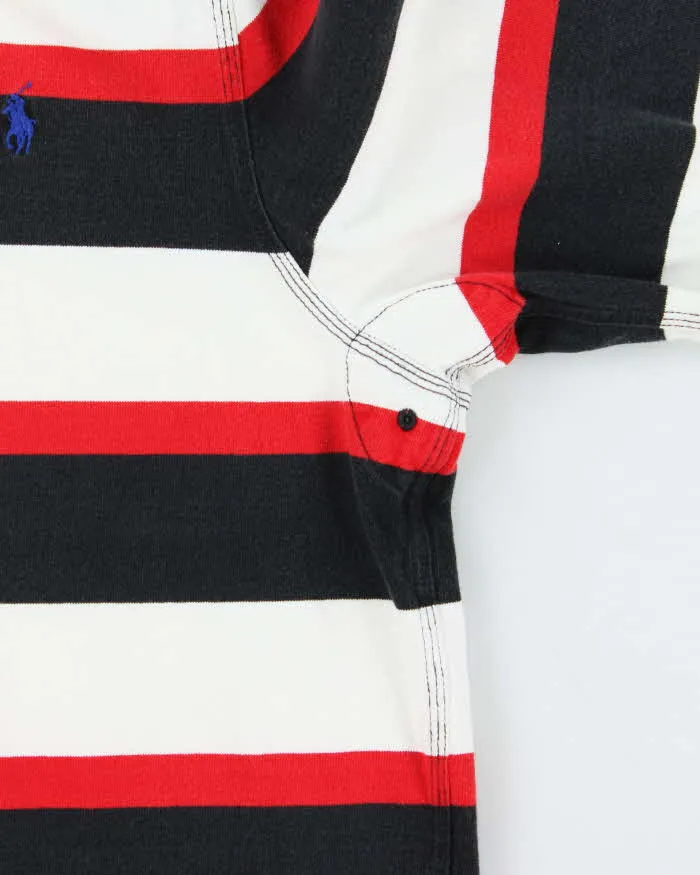Vintage 00s Polo Ralph Lauren Striped Long Sleeve Rugby Shirt - L sold by Rokit product image thumbnail 4