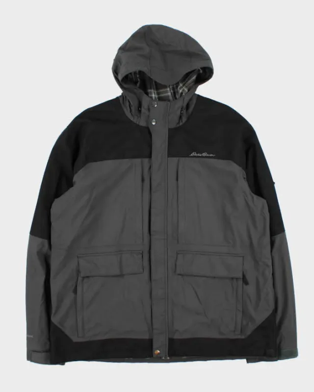 Vintage Eddie Bauer WeatherEdge Plaid Lined Hooded Jacket - XL sold by Rokit