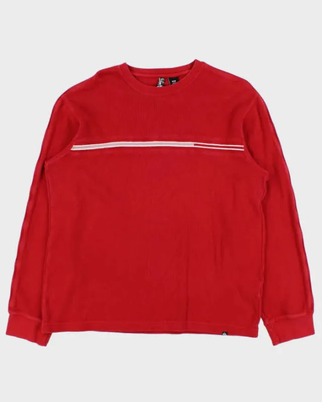 Vintage Y2K 00s Quiksilver Ribbed Crewneck Sweatshirt - M sold by Rokit