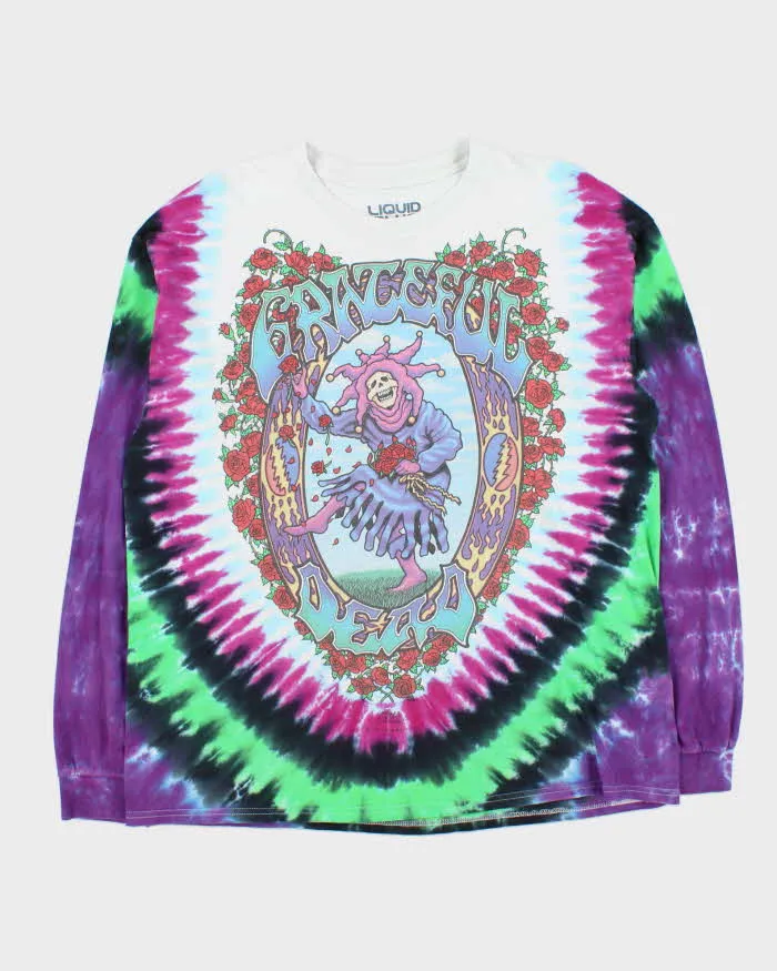 Vintage Liquid Blue Print Tag Grateful Dead Seasons Of The Dead Tie-Dye Long Sleeve T-Shirt - XL sold by Rokit