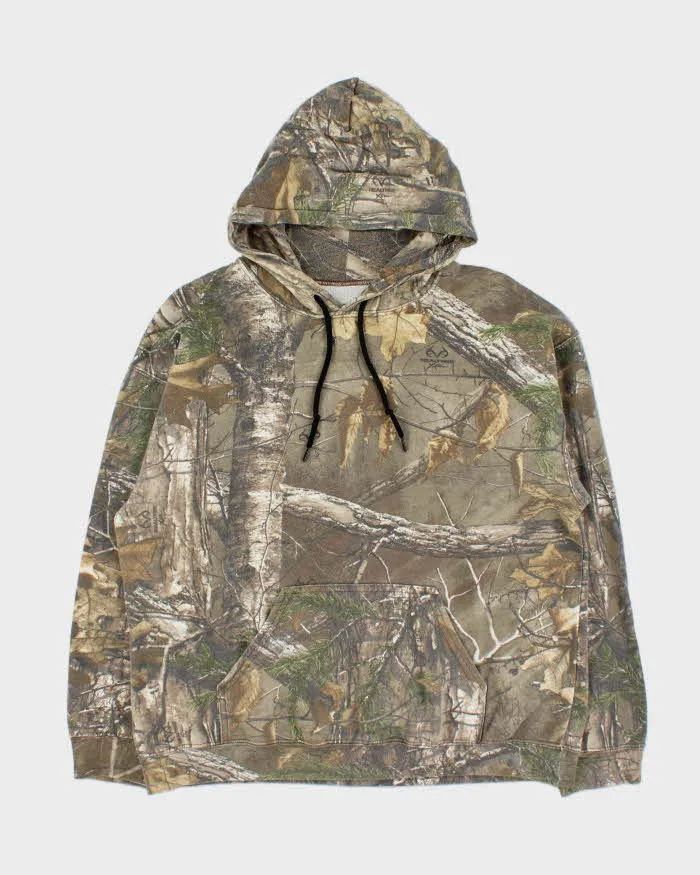 Vintage Realtree Woodland Camo Pullover Hoodie - M sold by Rokit