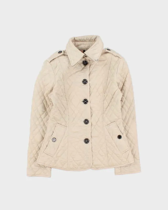 Vintage 00s Women's Burberry Nova Check Lined Quilted Fitted Jacket - M sold by Rokit