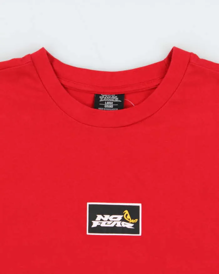 Vintage Y2K No Fear Layered Logo Long Sleeve T-Shirt - L sold by Rokit product image thumbnail 3
