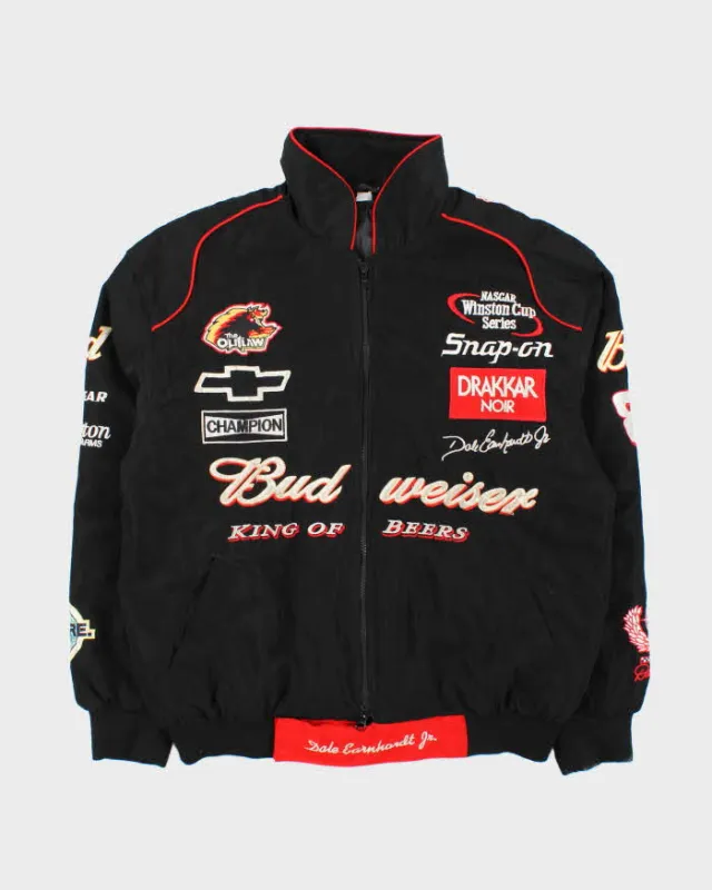 Vintage 1990s Budweiser Nascar Racing Dale Earnhardt Bomber Jacket - L sold by Rokit
