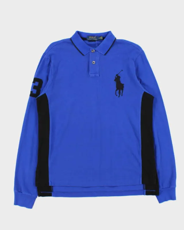 Vintage Polo Ralph Lauren Large Pony Long Sleeve Polo Shirt - L sold by Rokit