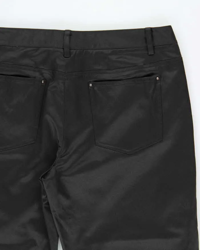 Vintage Y2K 00s Women's Calvin Klein Satin Low Rise Flared Trousers - W30 L32 sold by Rokit product image thumbnail 4