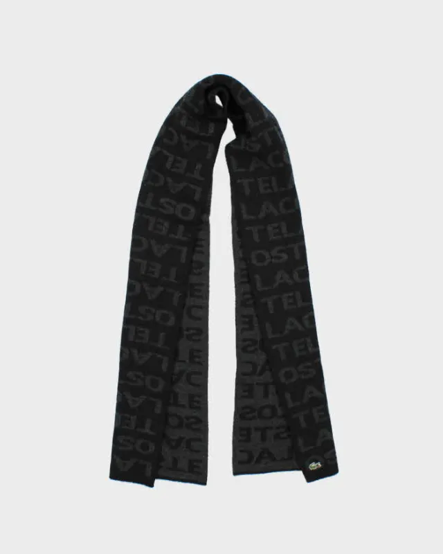 Vintage Y2K 00s Lacoste Wool Blend Spell Out Scarf sold by Rokit