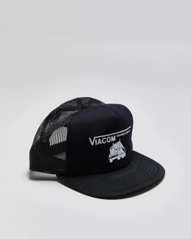 Vintage 1980s Black Trucker Cap - O/S sold by Rokit