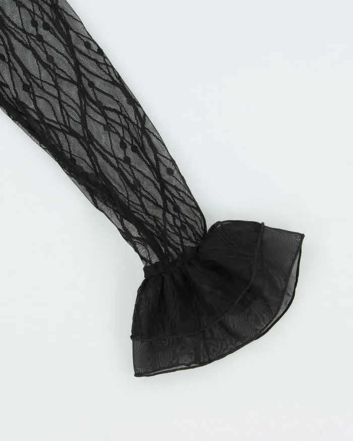 Vintage Y2k 00s Ness Ruffle Mesh Top - S sold by Rokit product image thumbnail 4