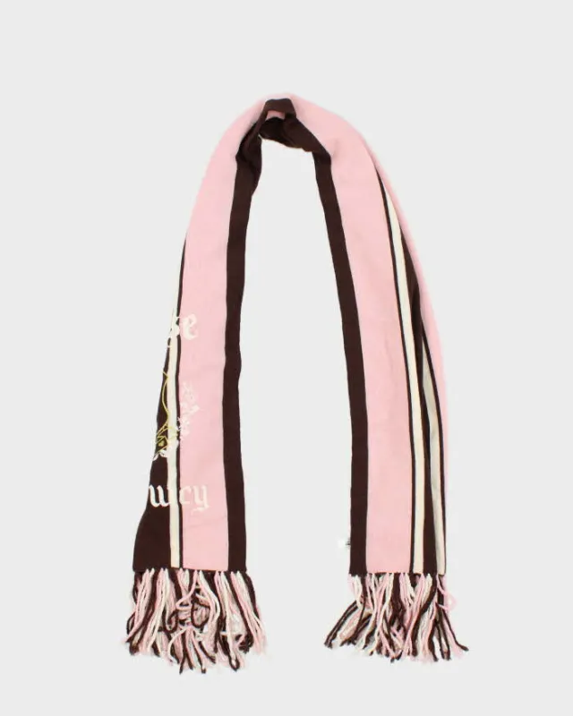 Juicy Couture Embroidered Logo Pure Wool Scarf sold by Rokit