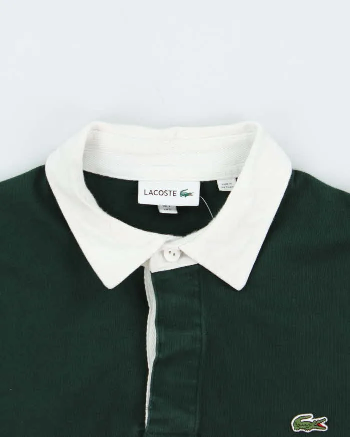 Vintage Lacoste Spell Out Striped Long Sleeve Rugby Shirt - L sold by Rokit product image thumbnail 3