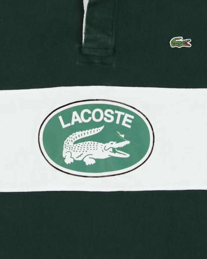 Vintage Lacoste Spell Out Striped Long Sleeve Rugby Shirt - L sold by Rokit product image thumbnail 4