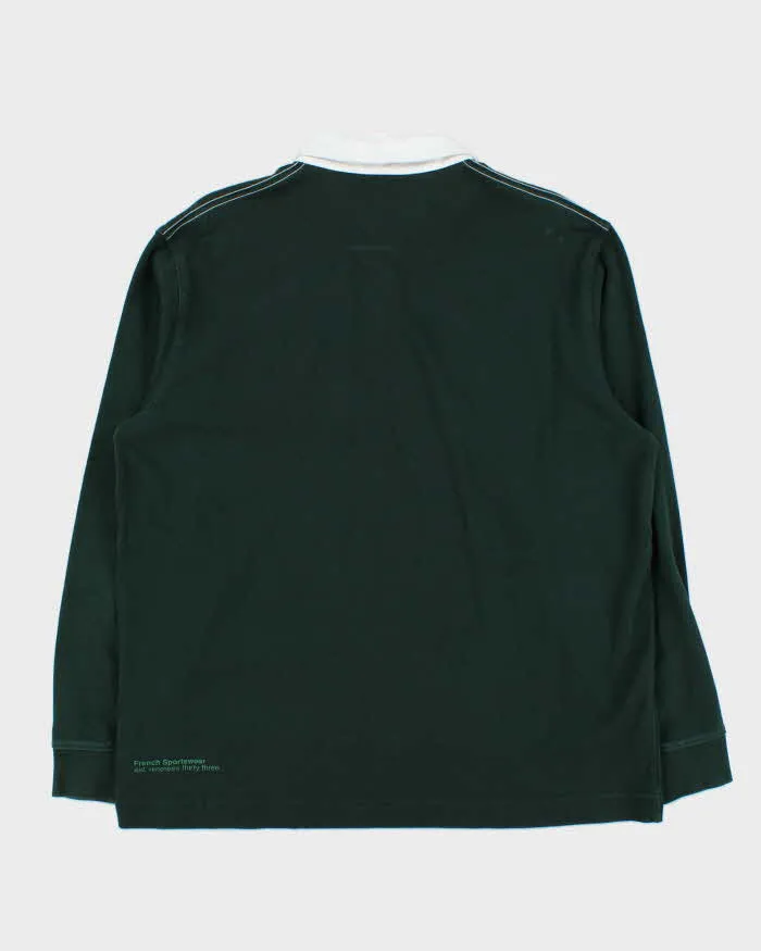 Vintage Lacoste Spell Out Striped Long Sleeve Rugby Shirt - L sold by Rokit product image thumbnail 2