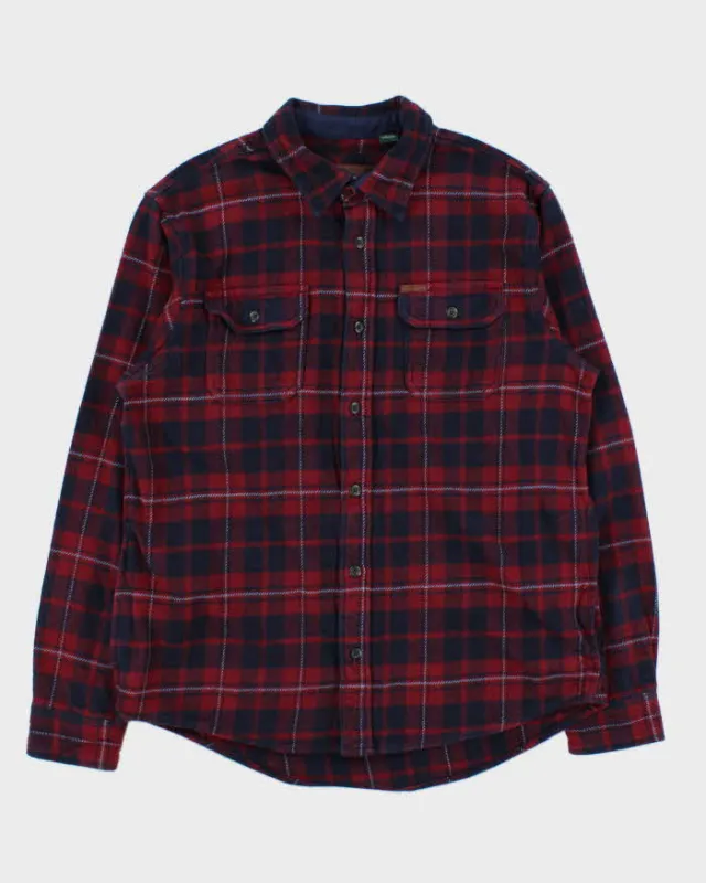 Vintage 00s Orvis Plaid Heavyweight Flannel Long Sleeve Over Shirt - L sold by Rokit