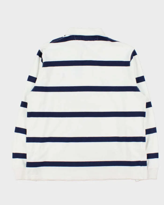 Vintage Polo Ralph Lauren Striped Custom Slim Fit Rugby Shirt - XL sold by Rokit product image thumbnail 2