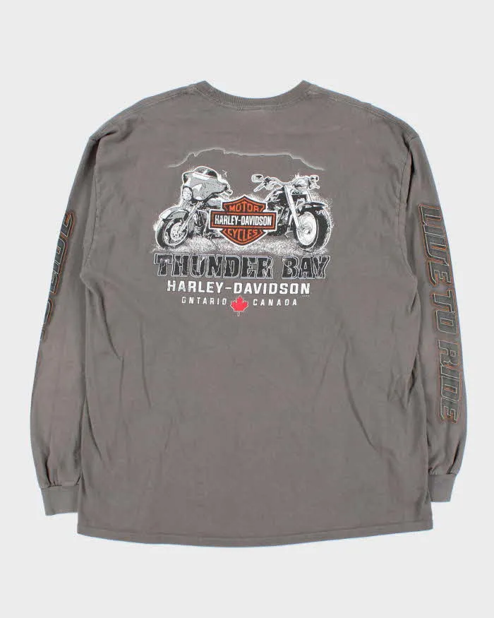 Vintage Harley Davidson Thunder Bay Graphic Long Sleeve T-Shirt - XL sold by Rokit product image thumbnail 2