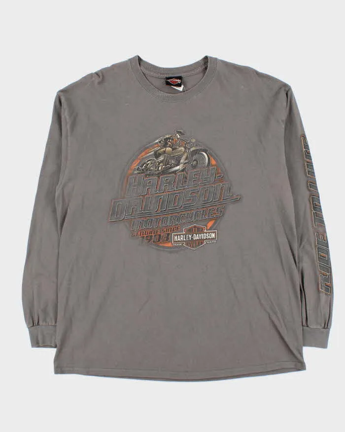 Vintage Harley Davidson Thunder Bay Graphic Long Sleeve T-Shirt - XL sold by Rokit