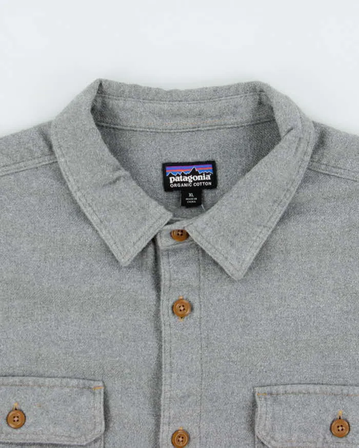 Vintage Patagonia Organic Cotton Long Sleeve Flannel Shirt - XL sold by Rokit product image thumbnail 5