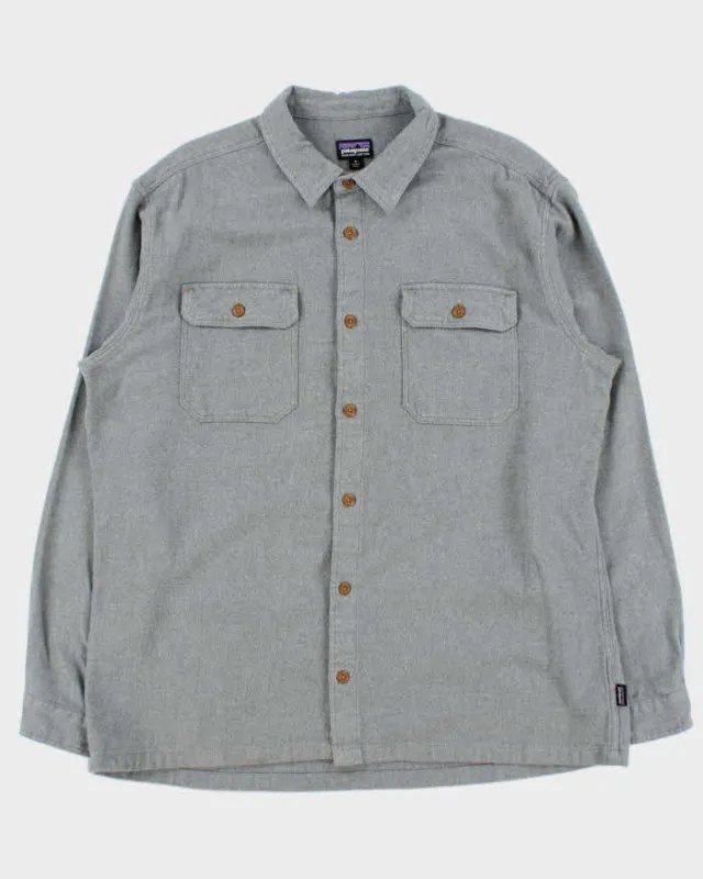 Vintage Patagonia Organic Cotton Long Sleeve Flannel Shirt - XL sold by Rokit