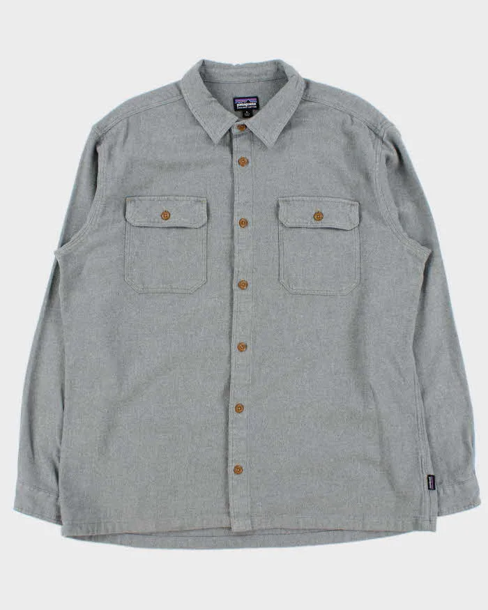 Vintage Patagonia Organic Cotton Long Sleeve Flannel Shirt - XL sold by Rokit