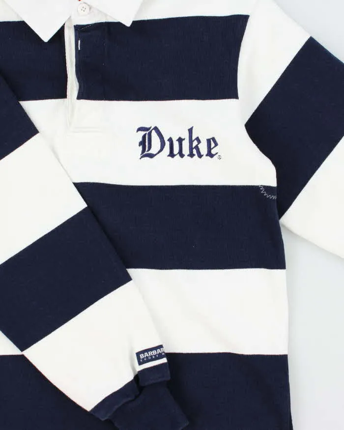 Vintage 1990s Barbarian Duke Striped Long Sleeve Rugby Shirt - S sold by Rokit product image thumbnail 3