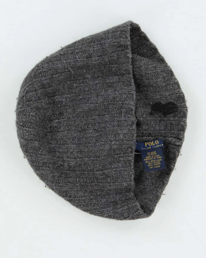Vintage Polo Ralph Lauren Ribbed Wool Blend Skull Cap Beanie - O/S sold by Rokit product image thumbnail 5
