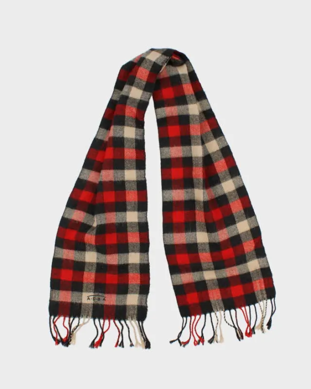 Vintage Woolrich Check Scarf sold by Rokit