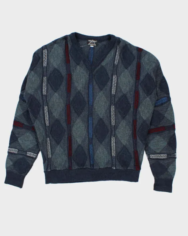 Vintage 90s Porto Cruz Wool Blend V Neck Jumper - XXL sold by Rokit