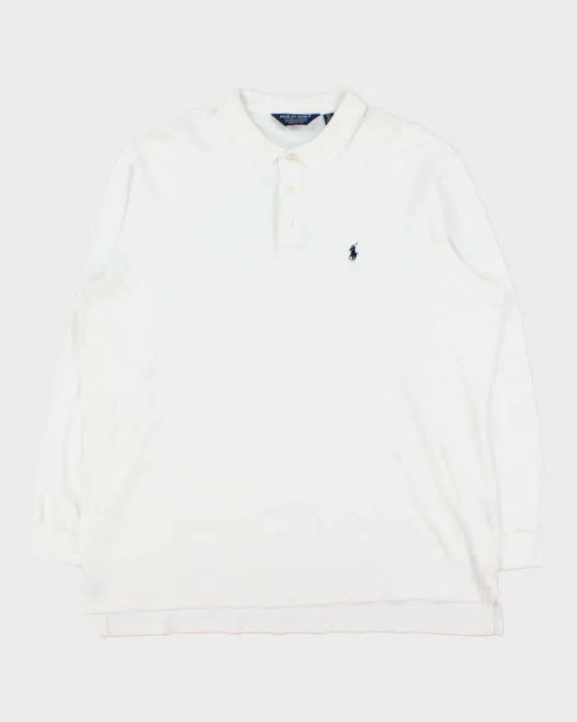 Vintage 00s Polo Golf Ralph Lauren Pima Cotton Long Sleeve Polo - XL sold by Rokit