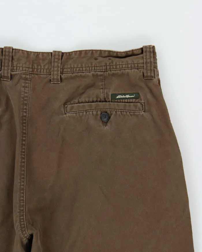 Vintage 00s Eddie Bauer Khaki Classic Wide Fit Trousers - W35 L31 sold by Rokit product image thumbnail 3