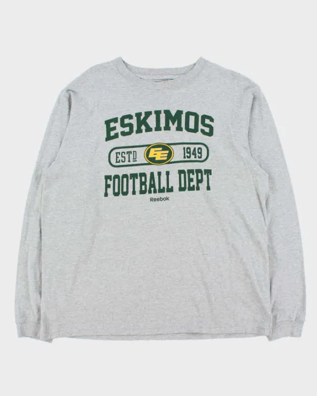 Vintage 00s Reebok Edmonton Eskimos NFL Crewneck Long Sleeve T-Shirt - XL sold by Rokit