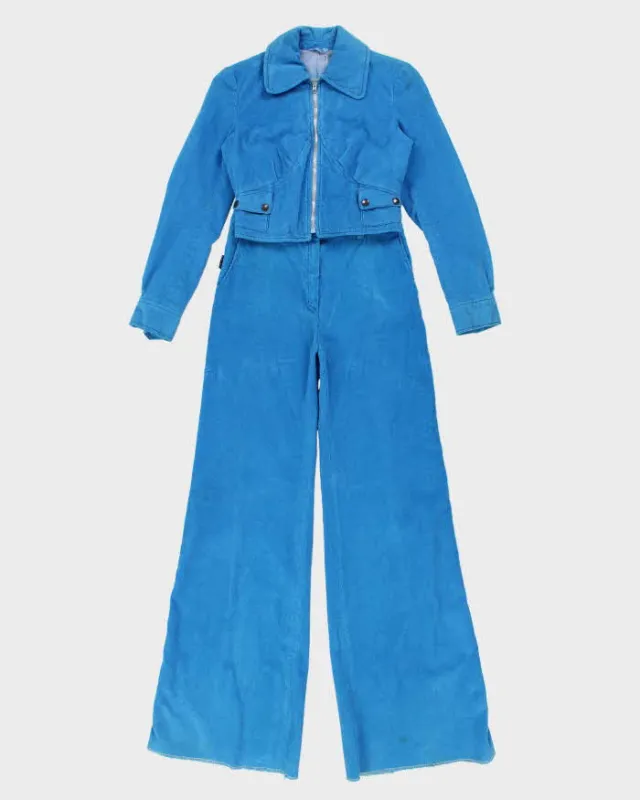 Vintage Partner Corduroy Jacket & Trousers 2-piece - XXS made by Rokit