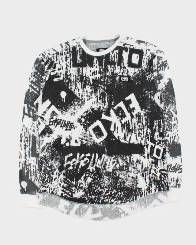 Vintage Y2K 00s Ecko UNTLD Graphic Long Sleeve Waffle T-Shirt - XL made by Ecko Unlimited