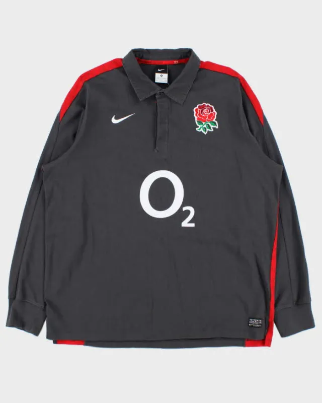 Vintage 2010 Nike England Away Long Sleeve Rugby Shirt - XL sold by Rokit