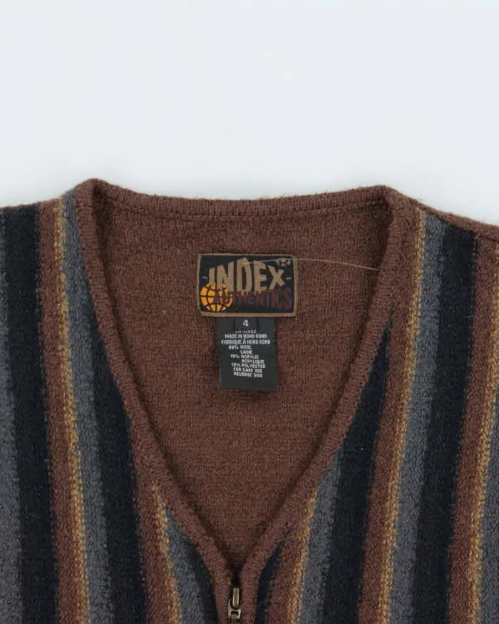 Vintage 90s Index Wool Blend Zip-up Knit Vest - M sold by Rokit product image thumbnail 3