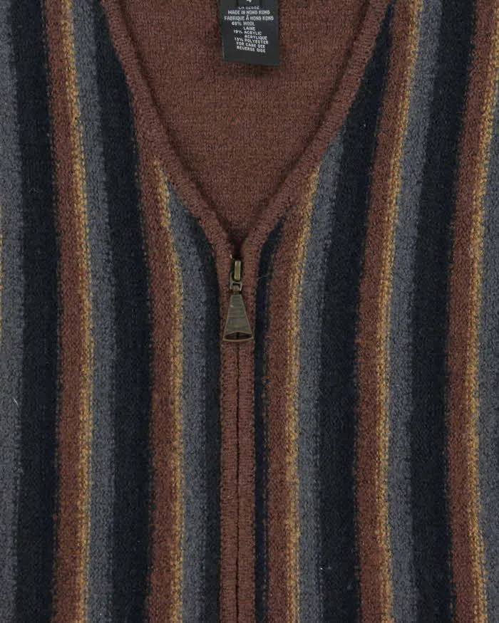 Vintage 90s Index Wool Blend Zip-up Knit Vest - M sold by Rokit product image thumbnail 4