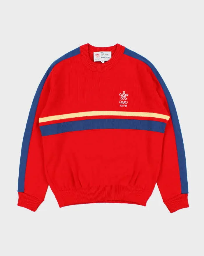 Vintage 1988 Winter Olympics Team Canada Crewneck Knit Jumper - S sold by Rokit