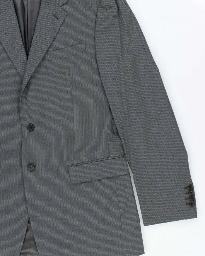 Vintage 00s Prada Pinstriped Wool Two-Piece Straight Leg Suit - XXL sold by Rokit product image thumbnail 4