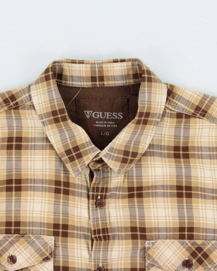 Vintage Y2K 00s Guess Plaid Long Sleeve Flannel Shirt - L sold by Rokit product image thumbnail 3