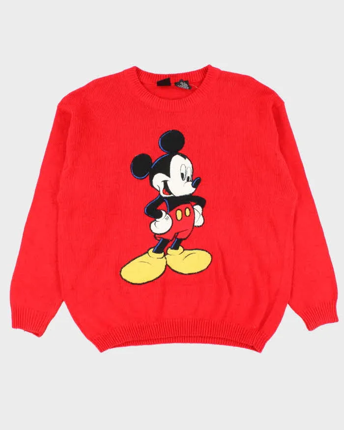 Vintage 1990s Micky Unlimited Embroidered Crewneck Knit Jumper - L sold by Rokit