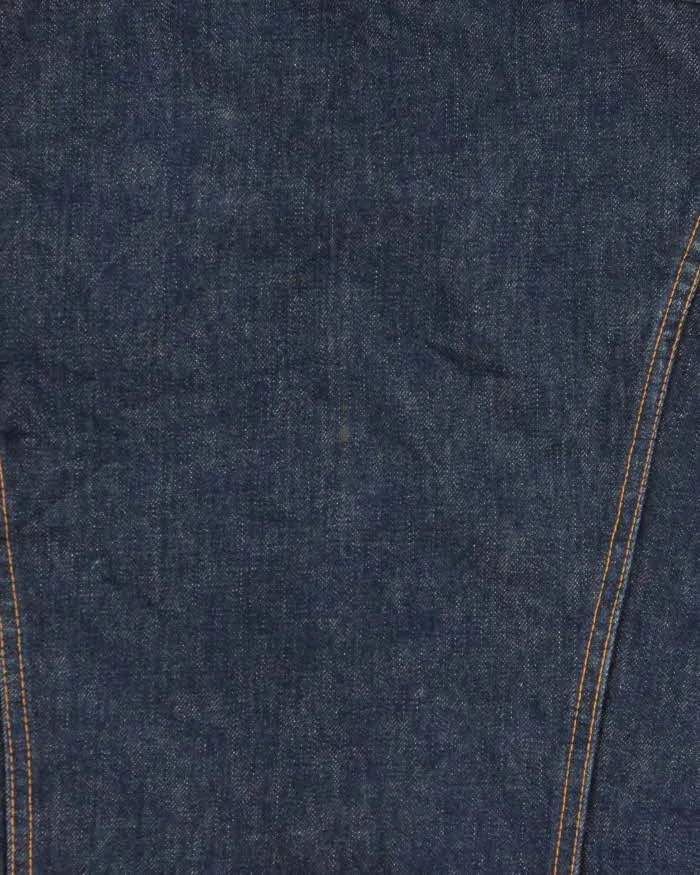 Vintage 1960s Levi's Big E Type III Leather Laced Selvidge Denim Sleeveless Jacket - M sold by Rokit product image thumbnail 5