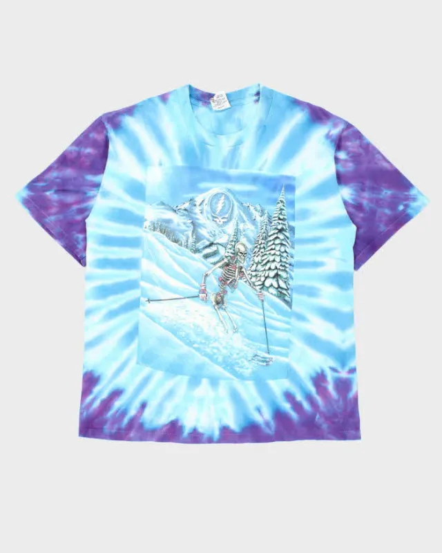 Vintage 1990 Grateful Dead 'PowderMan' Tie-Dye Single Stitch Crewneck T-Shirt - L sold by Rokit