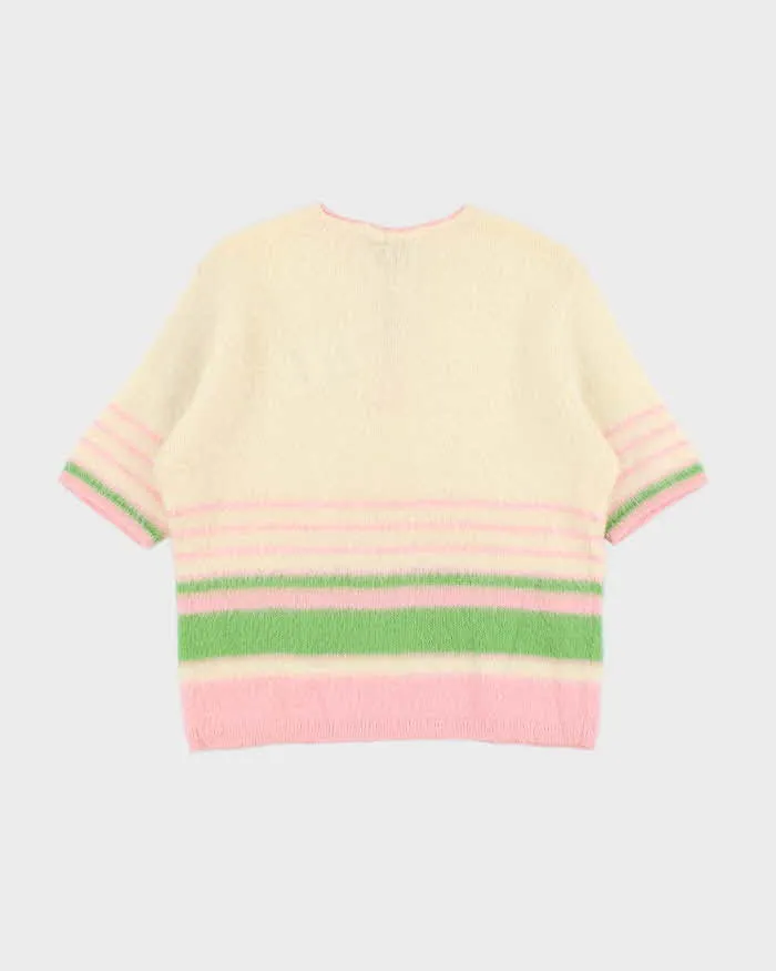 Vintage 60s Jantzen Mohair & Wool Blend Lace-up Jumper - L sold by Rokit product image thumbnail 2