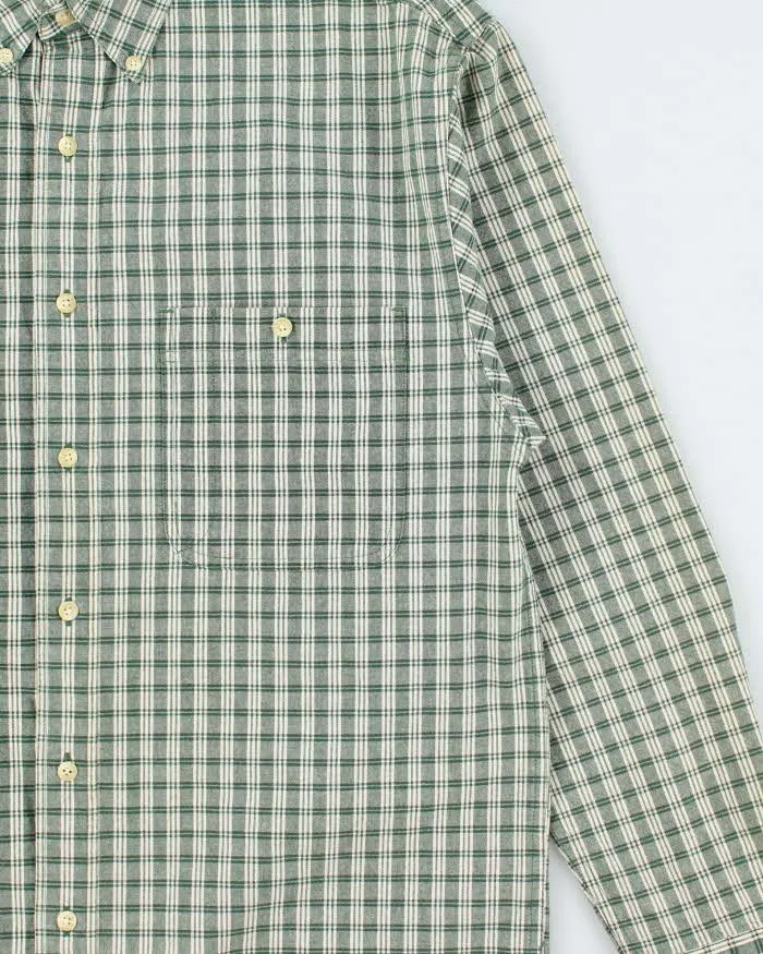 Vintage 1990s Eddie Bauer Plaid Heavyweight Oversized Long Sleeve Flannel Shirt - M sold by Rokit product image thumbnail 3