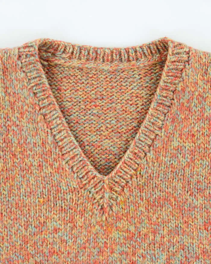 Vintage 1990s Chunky V-Neck Boxy Knit Sweater Vest - L sold by Rokit product image thumbnail 4