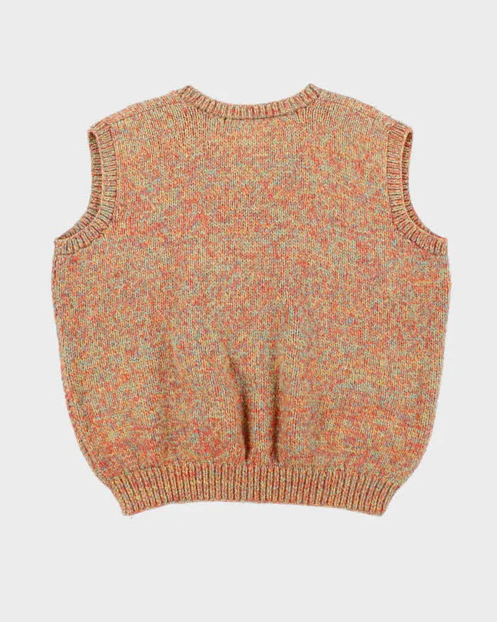 Vintage 1990s Chunky V-Neck Boxy Knit Sweater Vest - L sold by Rokit product image thumbnail 2